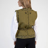 An'ge Paris - Embroidered vest - khaki