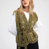 An'ge Paris - Embroidered vest - khaki