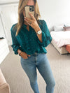 An'ge Paris - Ocean ruffle shirt