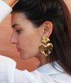 Caprice Paris - Narcissus Heart earrings