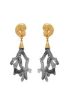 Alemais - Reverie coral drop earrings