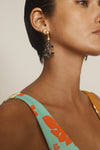 Alemais - Reverie coral drop earrings