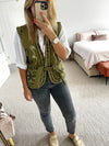 An'ge Paris - Embroidered vest - khaki