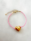 Goupi -  Heart bracelet pink **