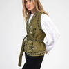 An'ge Paris - Embroidered vest - khaki