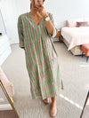 Sadhu - Stripe kaftan jade *pre-loved*