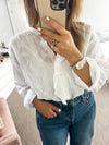 An'ge Paris - White ruffle shirt