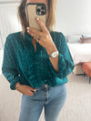 An'ge Paris - Ocean ruffle shirt