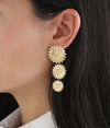 Caprice Paris - Marguerite flower earrings