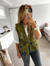 An'ge Paris - Embroidered vest - khaki