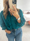 An'ge Paris - Ocean ruffle shirt