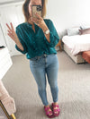 An'ge Paris - Ocean ruffle shirt