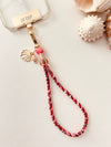 LE CAP - Phone charm - pink / burgundy