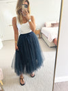 TSM - Coco skirt - navy mini spot