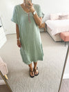 TSM - Fleur kaftan - mint