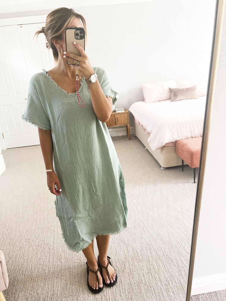 TSM - Fleur kaftan - mint